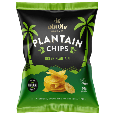 Olu Olu Plantain Chips Green 60g