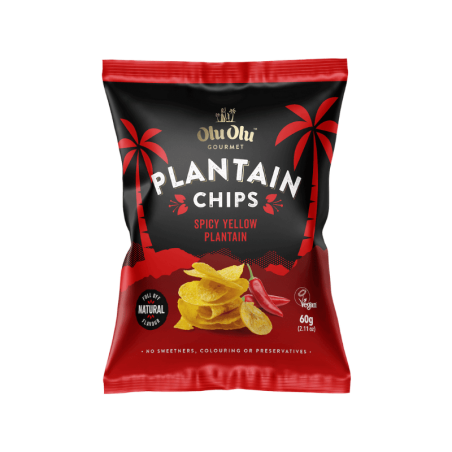 Olu Olu Plantain Chips Chili 60g