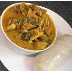 Oha Soup Assorted Meat & Poundo Yam