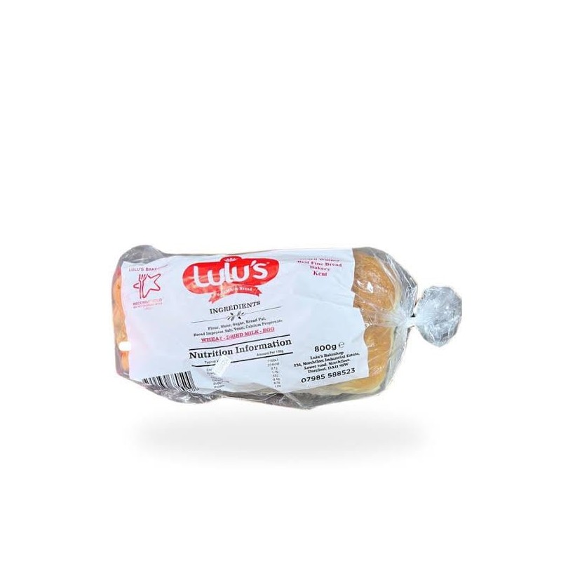 Lulu's White Bread 800g
